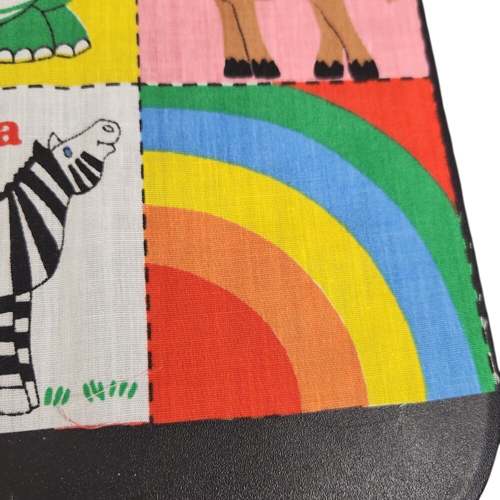 ALPHABET ANIMAL BABIES FABRIC COTTON QUILT PROJECT CRAFT NURSERY BOOK BLANKET - Picture 6 of 7